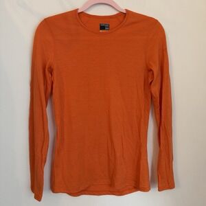 Icebreaker Womens 200 Oasis Crew Top Sz M Merino Wool Base Layer Outdoors Hiking